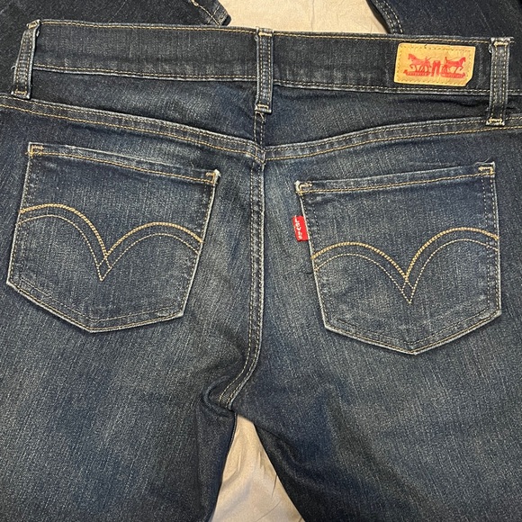 Levi's 524 Too Superlow Rise Y2K Blue Denim Skinny Jeans - Picture 7 of 12